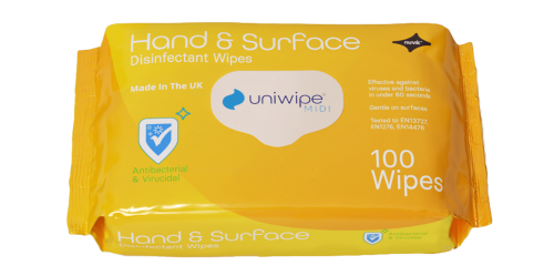 Uniwipe Hand & Surface Disinfectant Wipe(Formerly Skin Cleansing Wipes)         1025