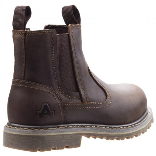 AS101 Alice Slip On Safety Boot - Brown - Size 3
