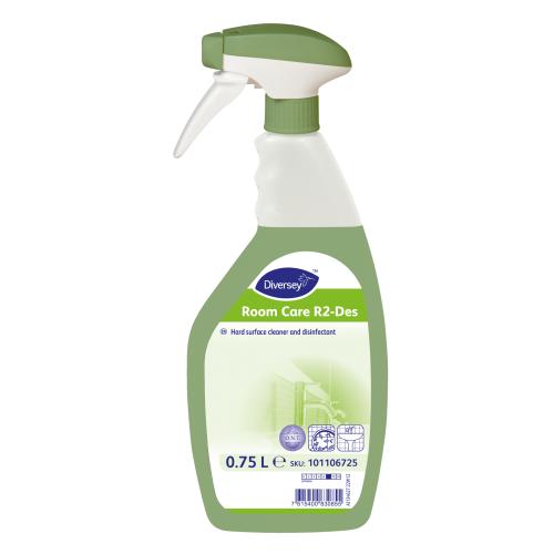 Roomcare R2 Des Hard Surface Cleaner &  Disinfectant. Ready to use Trigger Spray101106725