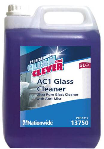 Clean & Clever Glass Cleaner AC1        Ultra Pure with Anti-Mist (Refill)      13750