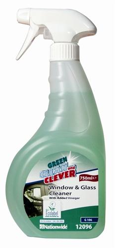 Clean & Clever Eco Glass Cleaner        (Trigger) With added Vinegar            12096
