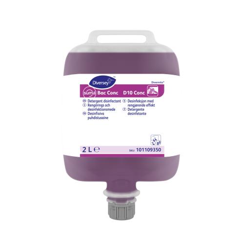 Suma Bac Conc.Sanitiser D10             Super Concentrated Pouch                7010071/101109350
