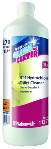 Clean & Clever Hydrochloric             Toilet Cleaner & Descaler BT4           11270