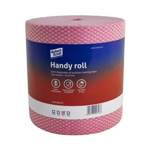 Jay Cloth Centrefeed Roll 350sh         Red