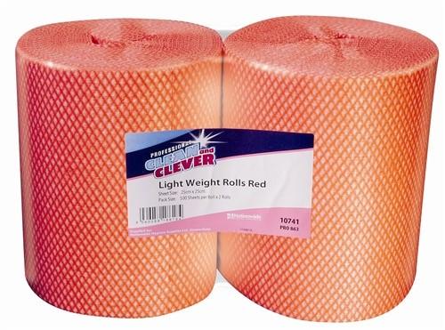 Clean & Clever Light Weight Roll Cloth  - Red                                   10741