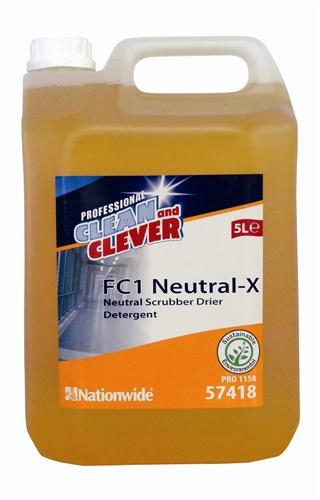 Clean & Clever Neutral X                Scrubber Dryer Detergent FC1            57418