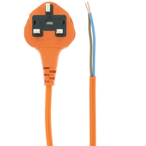 Mains Cable 2 Core Orange