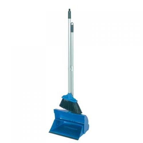 Lobby Dustpan & Brush Set Blue