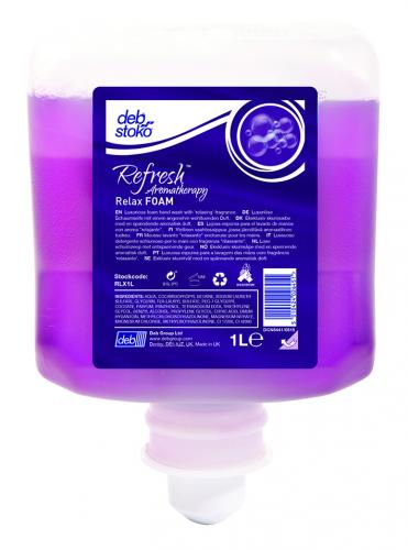 Deb Stoko Refresh Relax Foam            Luxury Hand Wash (1lt Cartridge)        RLX1L