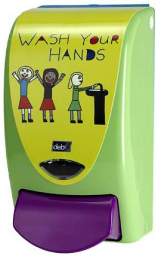 Deb Wash Your Hands Children's Dispenser- 1lt                                   WYH1LDS