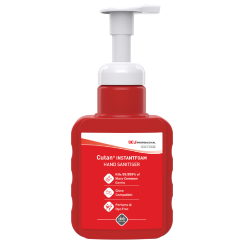Cutan Foam Hand Sanitiser               (Pump Top)                              CFS400P