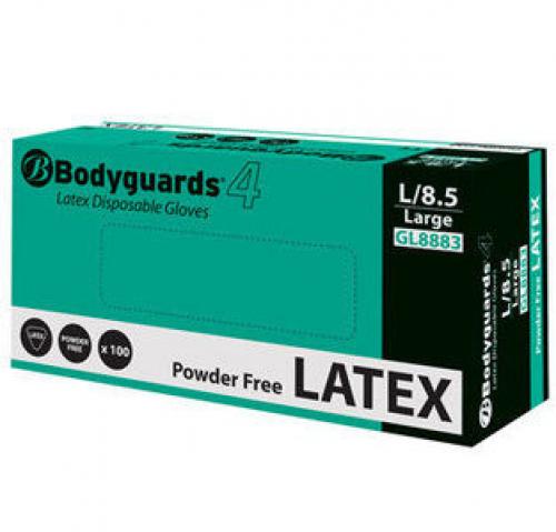 Bodyguards Disposable Latex Gloves      - Powder Free