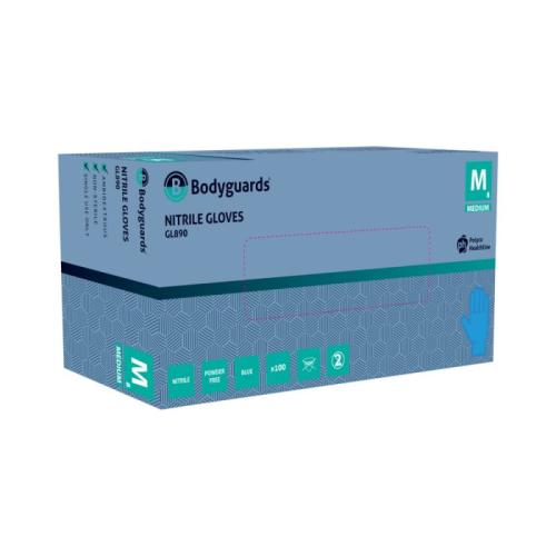 Bodyguards Nitrile Glove Blue           Powder Free - Extra Large               GL8905