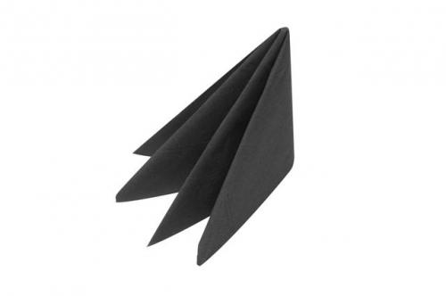 Napkins 33cm 2ply - Black                D32P-BK