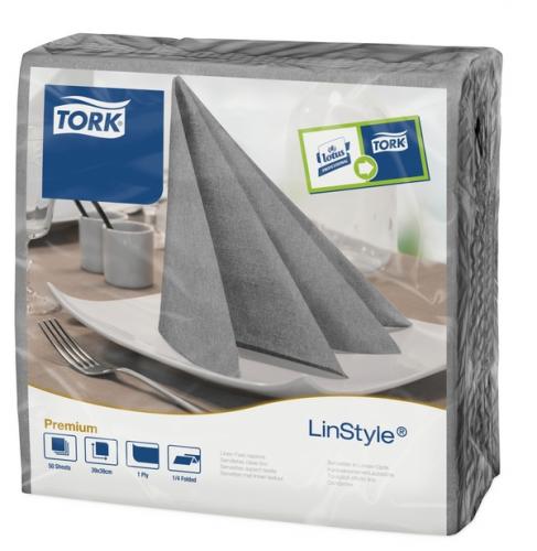 Tork LinStyle Dinner Napkin 4F - Grey   478728