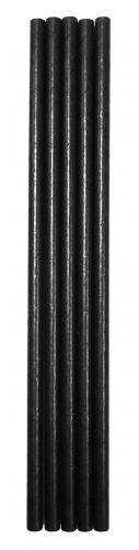 Paper Straw - Black                     200 x6mm