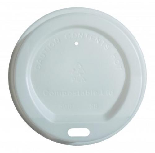 CPLA White SipThrough Hot Cup Lid 8oz   B10002/COMPLID08