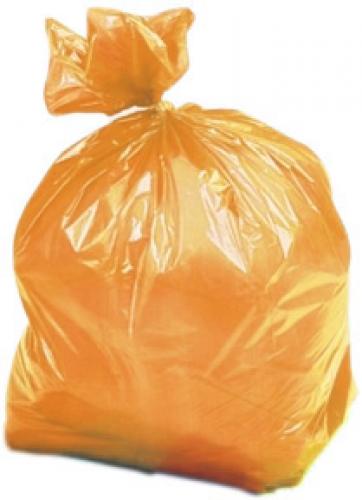 Clinical Waste Sack 9x17x26"-Orange     FL0518/X1100
