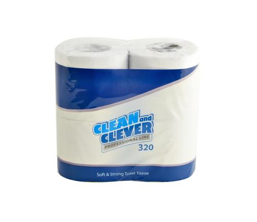 Clean & Clever Toilet Roll PT3          2ply White                              105899