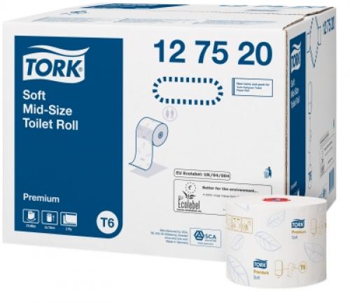 Tork Soft Mid-Size Toilet Roll          2ply White                              127520