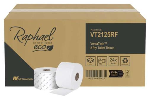 Raphael Toilet Roll                     2ply White                              VT2125R
