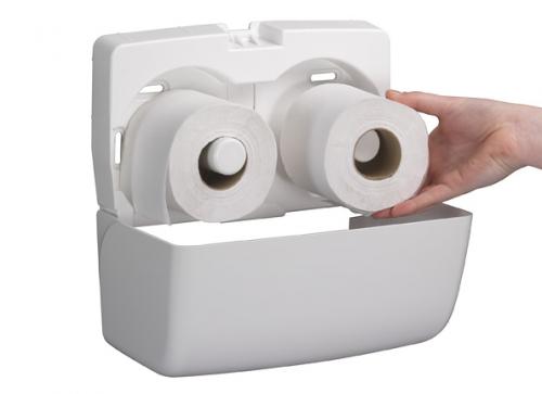 Aquarius Twin Toilet Roll Dispenser 6992