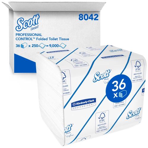 KC Bulk Pack Toilet Tissue 8042         2ply White