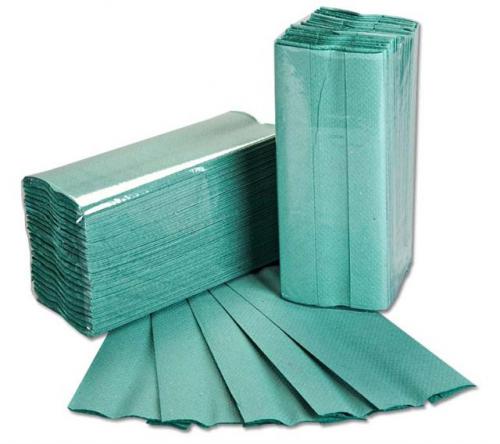 C Fold Towel 1ply Green                 HE128GRN
