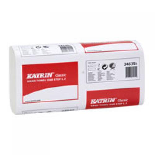 Katrin Classic Hand Towel 2ply White 345355 SpotOn Supplies