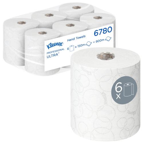 Kleenex Ultra Roll Towel 6780           2 Ply White