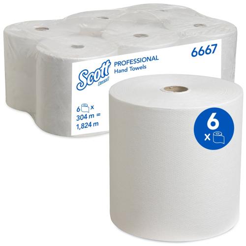 Scott Rolltowel 6667                    1ply White