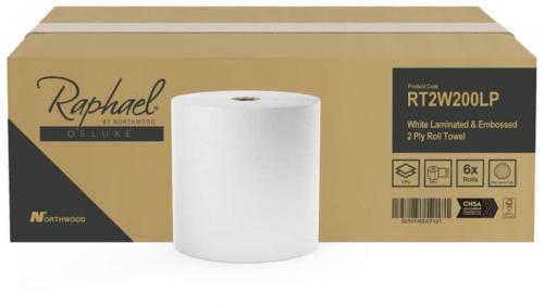 Embossed Rolltowel                      1ply White                              RTW200