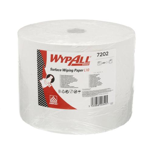 Wypall L10 Extra + Roll 7202            - 1ply White