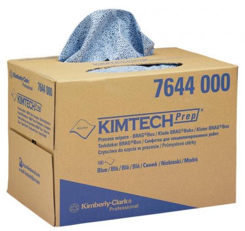 Kimtech Process Wipers Brag Box 7644    1ply Blue