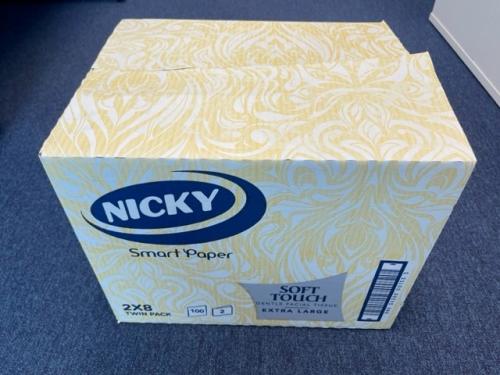 Nicky Soft Touch Facial Tissues         2ply White                              421043