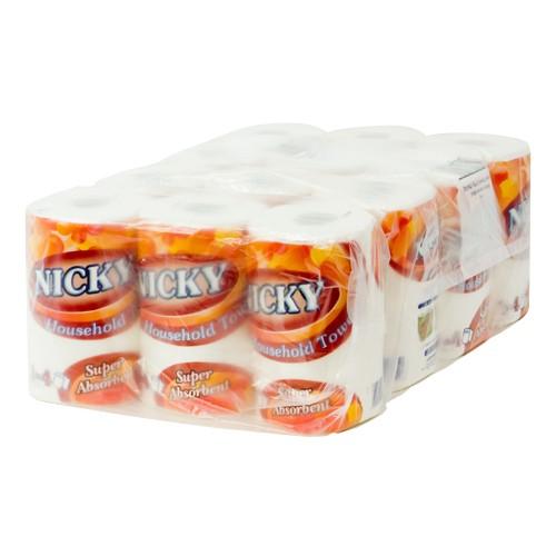 Nicky Jumbo Kitchen Roll                2ply White                              416372