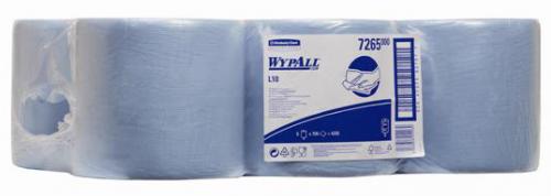 Wypall L10 Extra - Centrefeed Rolls     1ply Blue                               7255