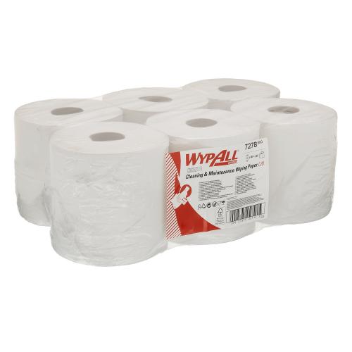 Wypall L20 Centrefeed Rolls             2ply White                              7278