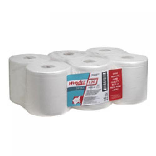Wypall L20 Extra Centrefeed Rolls       2ply White                              7303
