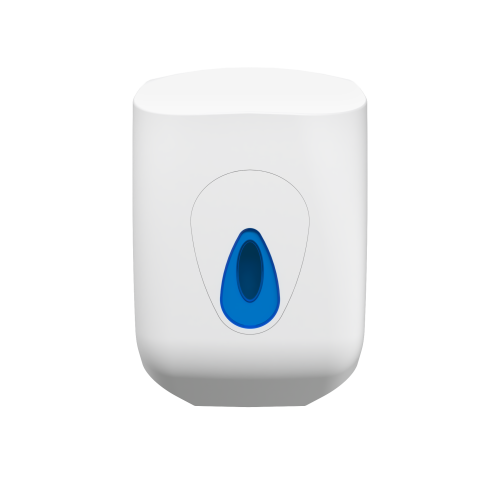 Modular Centrefeed Roll Dispenser       White with Blue Window