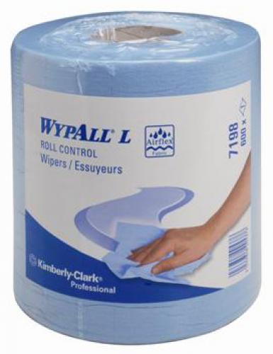 Wypall L10 Extra Roll Control Wiper     1ply Blue                               7494