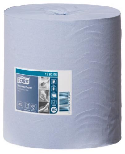 Tork Wiping Paper Centrefeed Roll       1ply Blue                               128208
