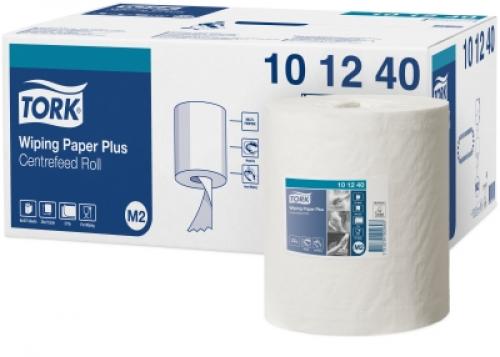 Tork Wiping Paper Plus Centrefeed Roll  2ply White                              101260