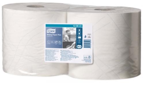 Tork Wiping Paper Plus Roll             2ply White                              130041