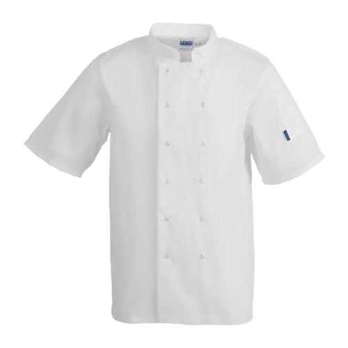 Whites Vegas Unisex Chef Jacket Short Sleeve White - L