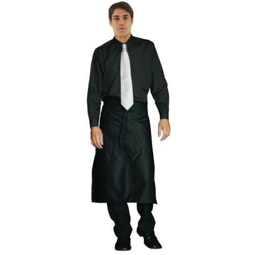 Chef Works Unisex Long Sleeve Shirt Black (D150BLK) - Size 3XL (B2B)