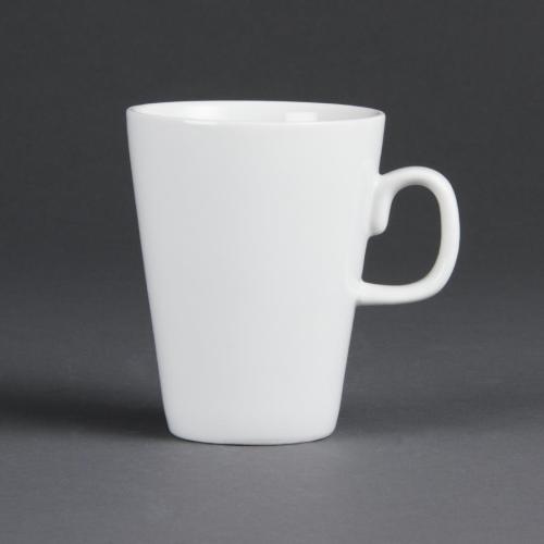 Olympia Whiteware Latte Mug - 310ml 10 2/5fl oz (Box 12)