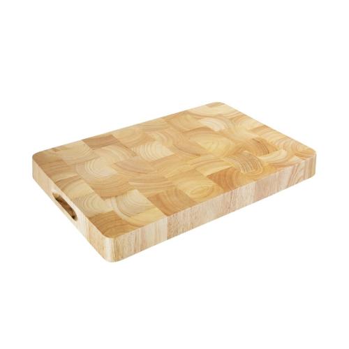 Vogue Rectangular Wooden Chopping Board Medium - 455x305x45mm 18x12x1 3/4"