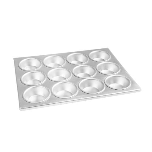Vogue Aluminium Muffin Tray 12 Hole - 360x280x30mm 14x11x1 1/4"