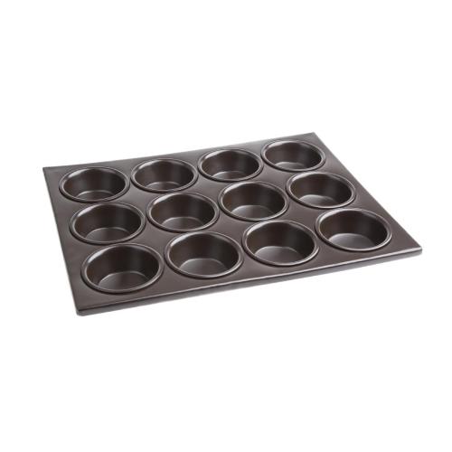 Vogue Muffin Tray Non-Stick Aluminium - 360x280x30mm 14 1/4x11x1" (12 Hole)